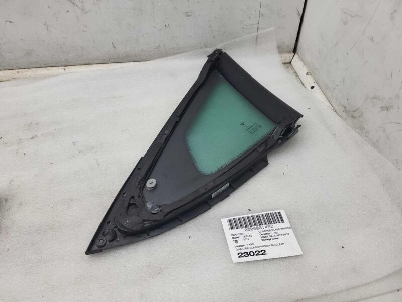 E9 43R-00810 2012-2020 Tesla Model S Rear Passenger Side Quarter Fixed Glass Right Assembly