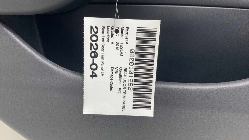 ⭕ 17-20 Tesla Model 3 Rear Left Interior Door Panel Trim Card Cover 11