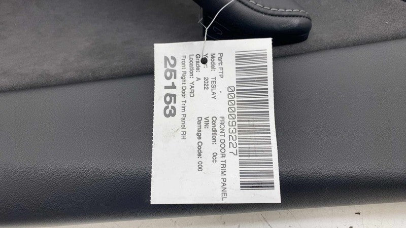 ⭕ 20-24 Model Y MY Front Passenger Door Panel Trim Card Cover Right 14
