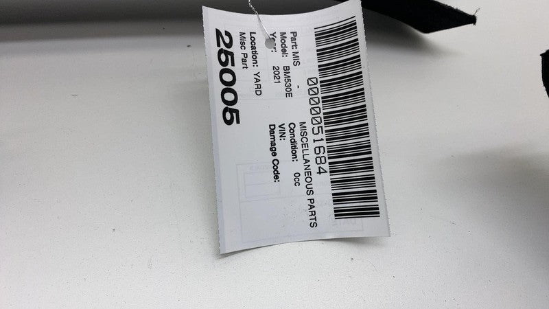 2017-2023 BMW 530e Front & Rear Right A + B + C-Pillar Upper Trim Cove