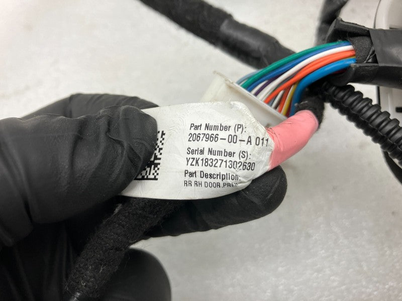 2067966 00 A ⭕ 17-23 Model 3 Rear Passenger Door Wiring Harness Cable Wire Right 2067966-00-A