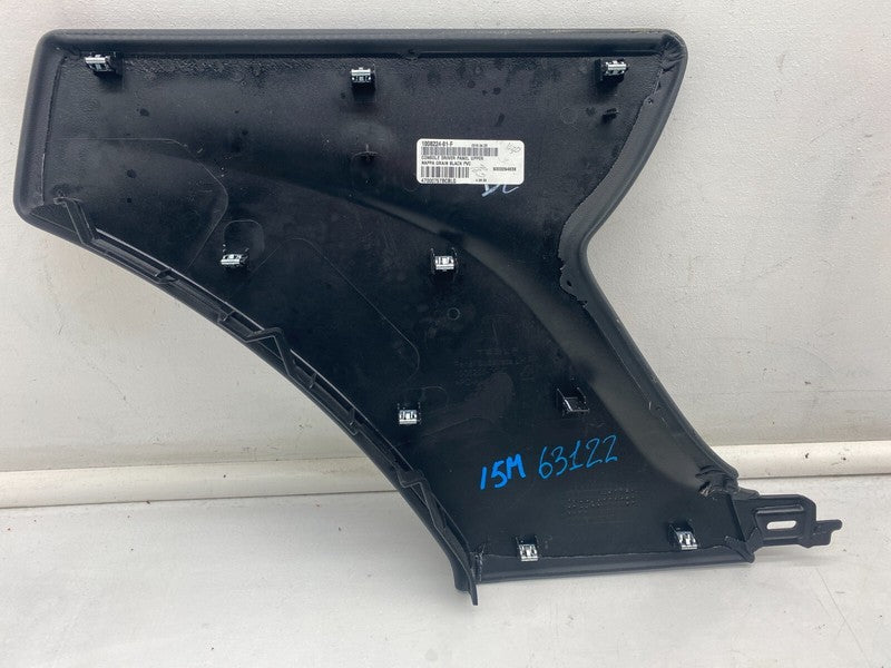 1008225 00 C ⭕ 12-20 Model S Rear Left Upper Center Console Cover Wrapped Panel 1008225-00-C