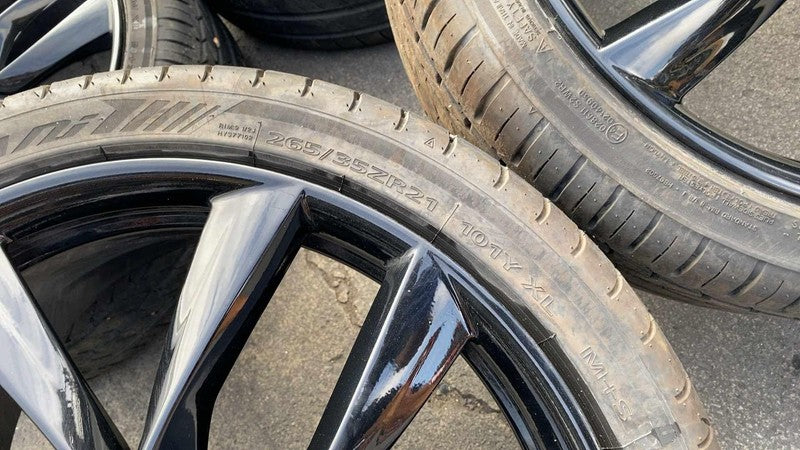 ⭕ 16-20 Model S Wheel Rim Front 21x9.0 Arachnid Rear 21x8.5 w/ Tire 24