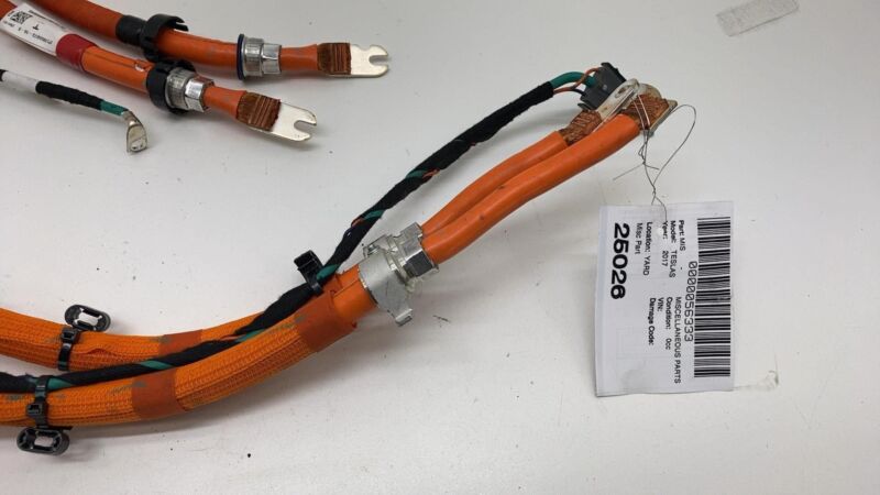 105587310E 12-20 Tesla Model S High Voltage Inlet Charger Cable Wiring Harness 1055873-10-E