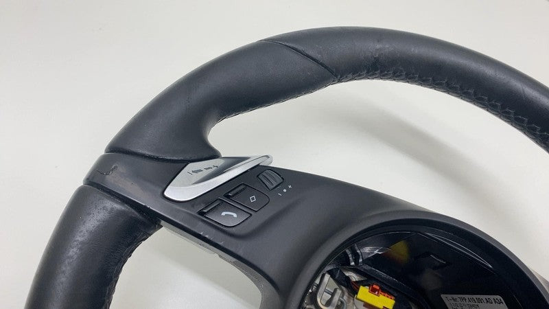 2011-2014 Porsche Cayenne Front Driver Steering Wheel w/ Control Switches Black