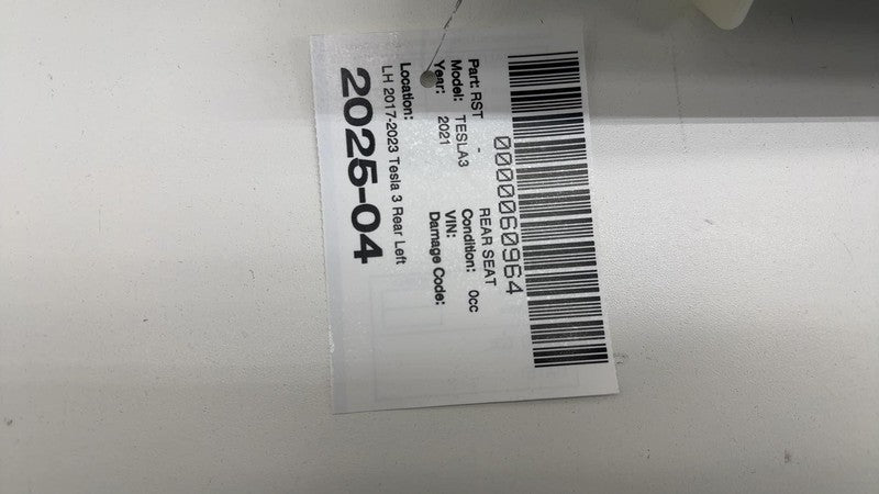 ⭕ 17-23 Model 3 M3 Rear Driver Side 2nd Row Seat Bolster Cover Left 10