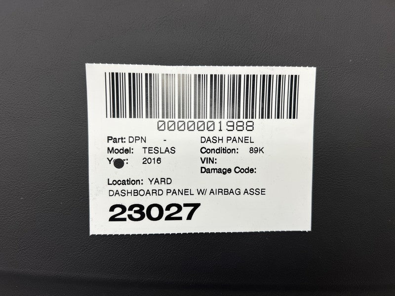 2012-2020 Tesla Model S Dashboard Instrument Panel Interior Dash Trim