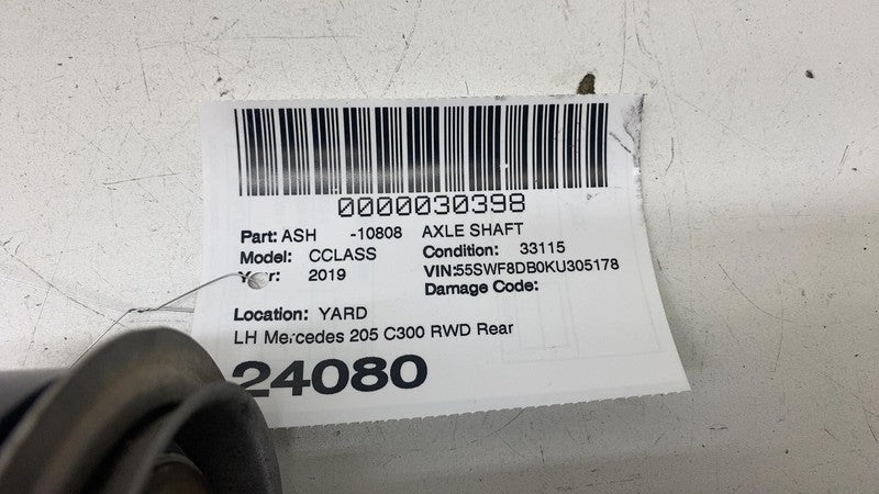 A 205 350 81 18 ⭕ 17-22 Mercedes-Benz C-Class C300 205 Rear Left Axle Shaft CV Drive A2053508118