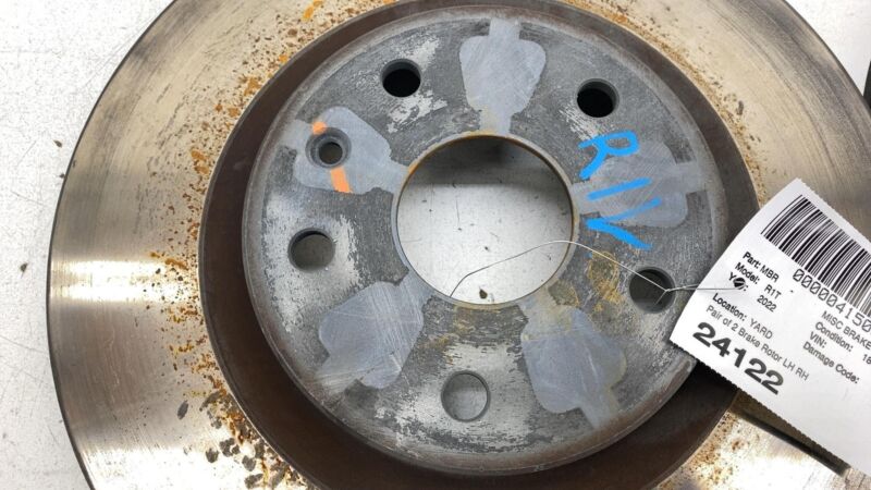 Does not apply 2022 2023 2024 Rivian R1T Front Left & Right Brake Rotor Set x2
