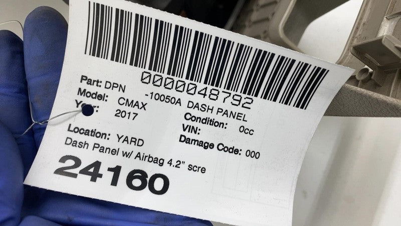 2017 2018 Ford C-Max Instrument Dashboard Panel w/ 4.2" Screen Opening Assembly