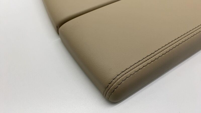 102423910B 2012-2015 Tesla Model S MS PAIR Left & Right Center Console Armrest Pad Tan Assy