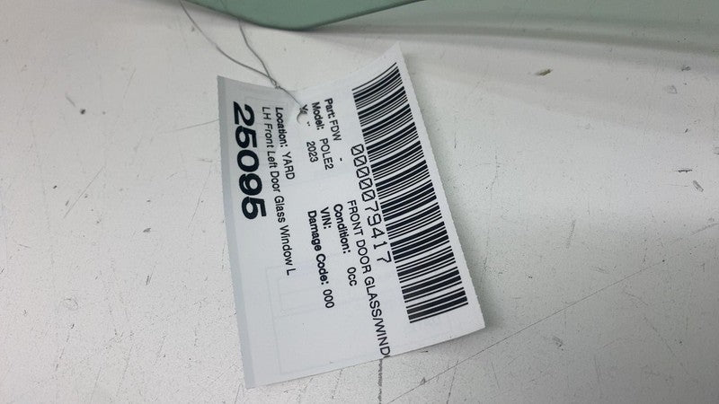 ⭕ 2021-2023 Polestar 2 Front Driver Side Door Glass Window Left LH PS2 Assembly