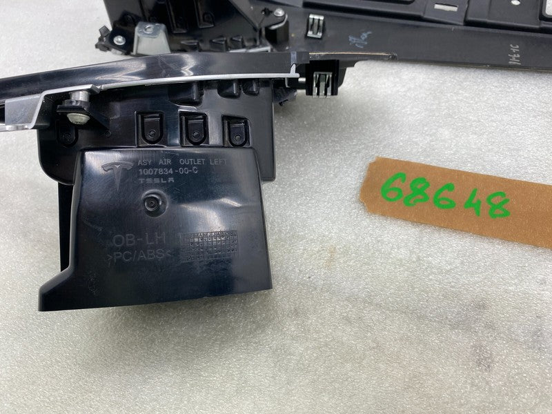 ⭕ 12-15 Tesla Model S Dash A/C Air Vent Outlet Dashboard Trim Panel 60