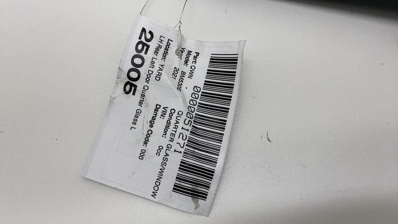 ⭕ 2021 BMW 530e G30 Rear Driver Side Quarter Panel Window Glass Left 7