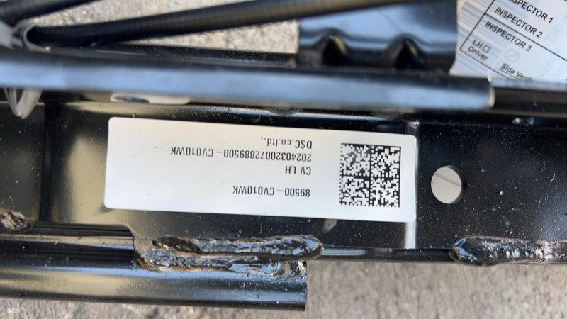 2022-2024 Kia EV6 Rear Left & Right 2nd Row Backseat Bench Seat Perforated Black