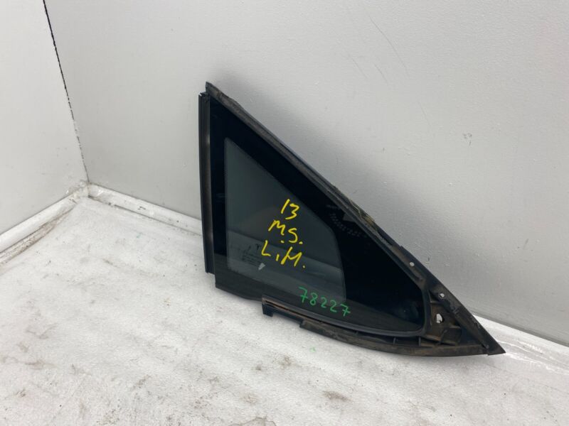 2012-2015 Tesla Model S MS Rear Driver Side Quarter Fixed Glass Left LH Assembly
