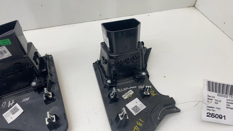 ⭕ 16-20 Model S SET Dash A/C Air Vent Outlet Dashboard Trim Panel 1096