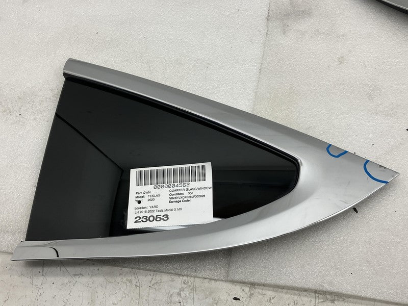 ⭕ 2016-2022 Tesla Model X MX Rear Driver Side Quarter Window Glass Left LH