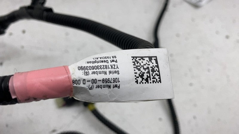106795900D ⭕ 2017-2023 Tesla Model 3 M3 Rear Bumper Wiring Harness Cable Wire 1067959-00-D