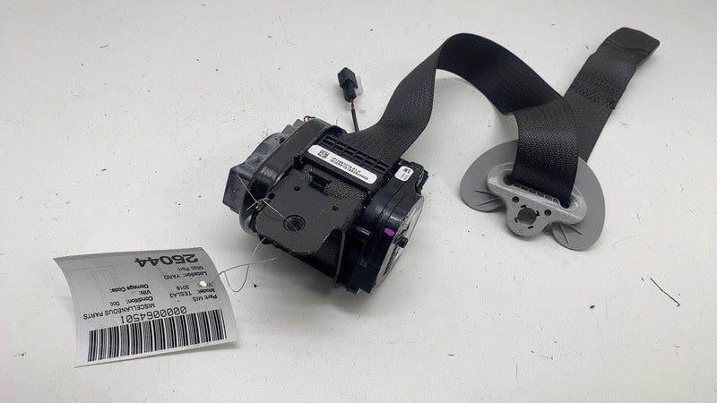108127901F ⭕ 2017-2023 Tesla Model 3 Front Right 1st Row Seat Belt & Retractor 1081279-01-F
