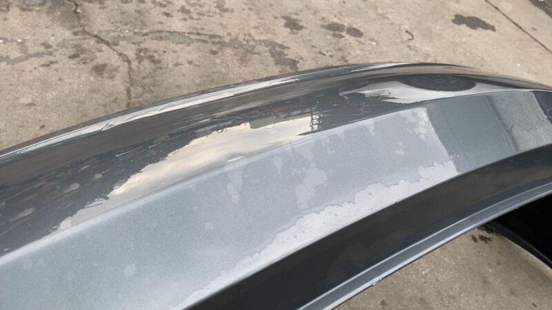 2012-2015 Tesla Model S MS Rear Bumper Cover w/o Park Sensor Gray PMTG Assembly