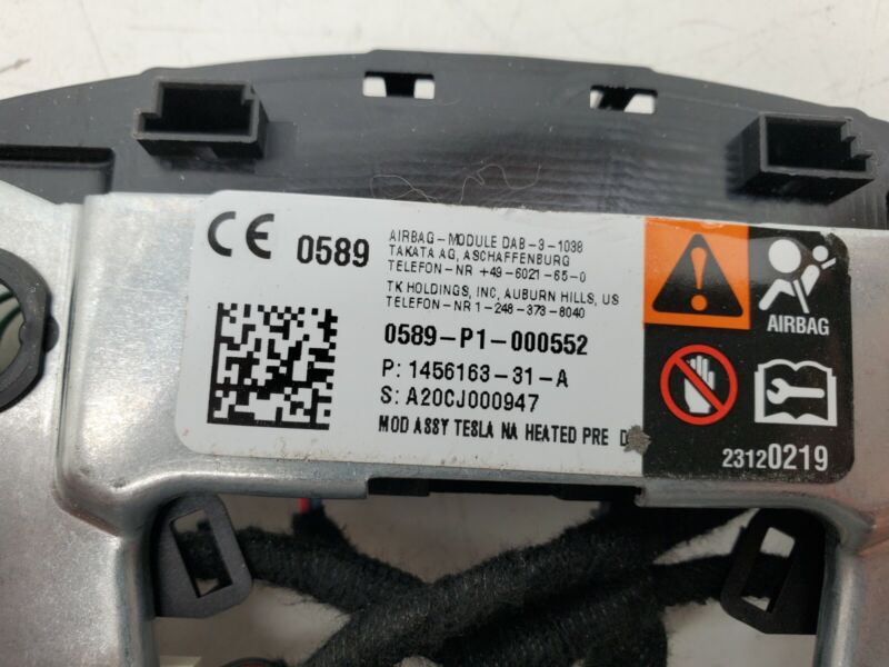 1036774-00-C ⭕16-20 Model S X Steering Wheel Plate Bracket & Heat Control Module 1036774-00-C