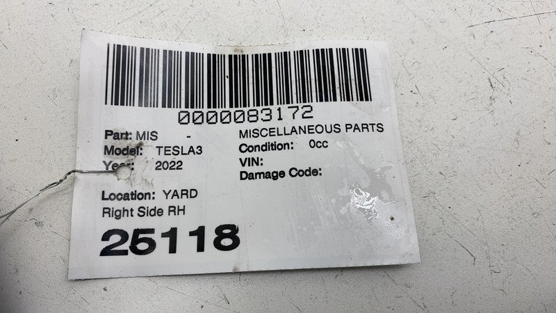 1504934-00-A ⭕ 2017-2023 Tesla Model 3 Right Under Hood Grille Vent Trim Cover 1504934-00-A