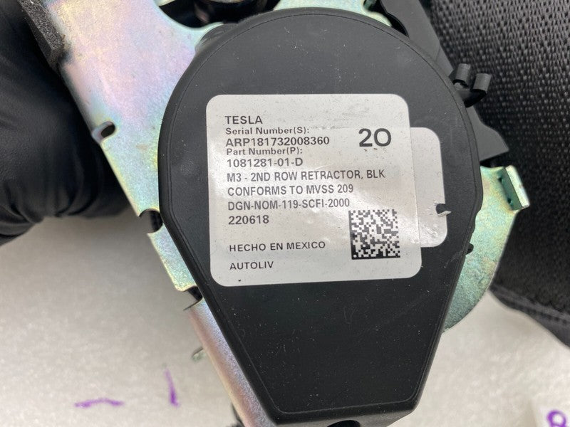 ⭕ 17-23 Tesla Model 3 Rear Left or Right 2nd Row Seatbelt Retractor 10