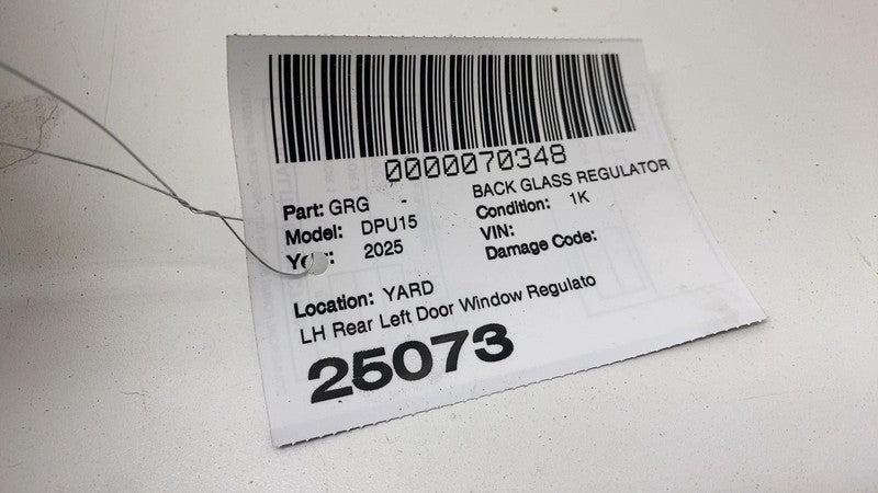 ⭕ 2019-2025 RAM 1500 Rear Driver Side Door Window Regulator & Motor Le