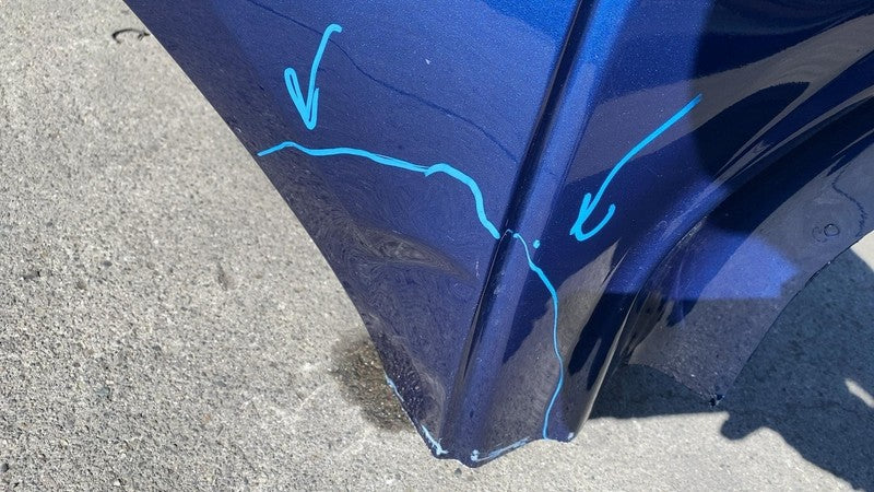 ⭕ 2017-2020 Tesla Model 3 Rear Right Quarter Panel Structural Cut Out Blue PPSB