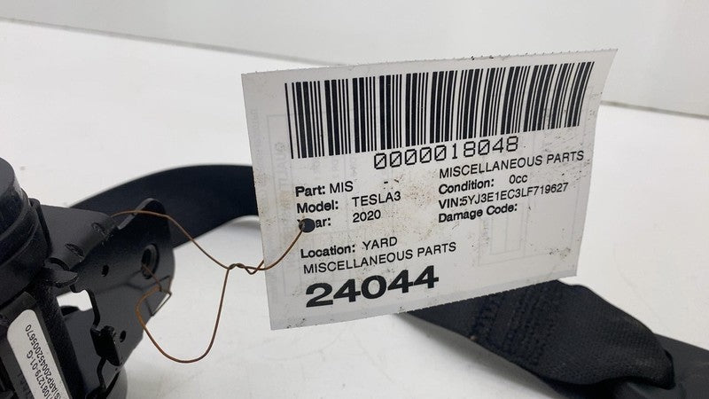1081279 01 G ⭕ 2017-2023 Tesla Model 3 Front Right 1st Row Seat Belt & Retractor 1081279-01-G