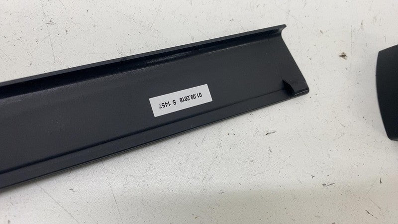 ⭕ 2016-2020 Tesla Model X MX Set of Front & Rear Seat Track Rail Skid Cover Trim