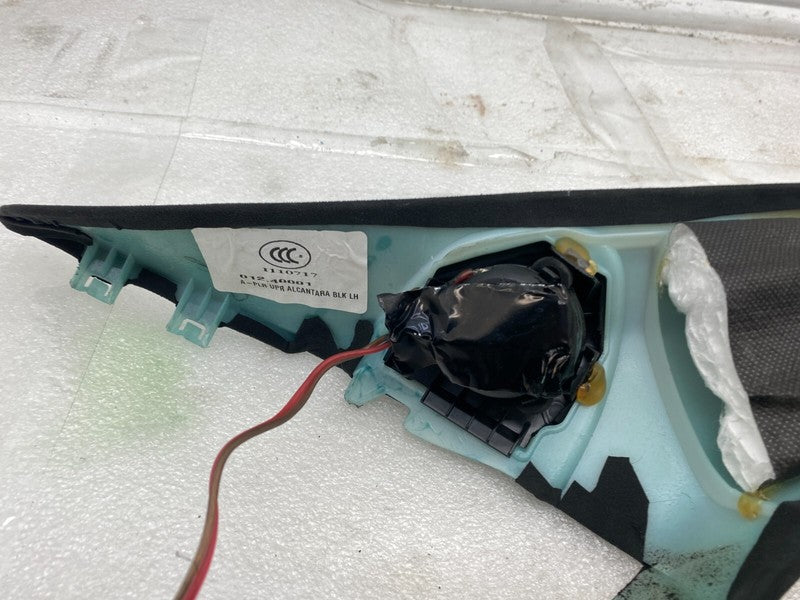 1002488 02 K 12-15 Model S Front Left A-Pillar Upper Trim Cover Panel w/ Speaker 1002488-02-K