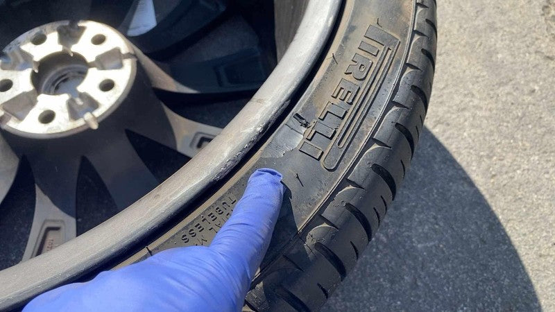 ⭕ 16-20 Model X Rear Wheel Rim 22X10J+35MM w/ Tire 285/35/ZR22 OEM 102