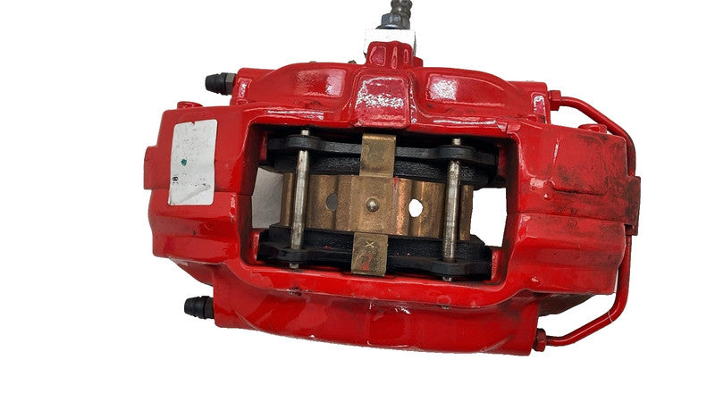 ⭕ 2012-2015 Tesla Model S Rear Driver Side Caliper Red w/ Brake Hose L