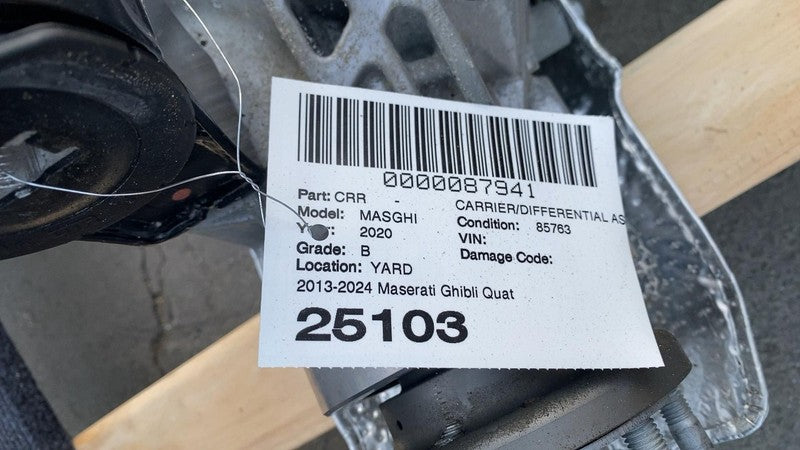 ⭕ 2014-2020 Maserati Ghibli 2.80 Ratio Rear Differential Carrier AWD 6