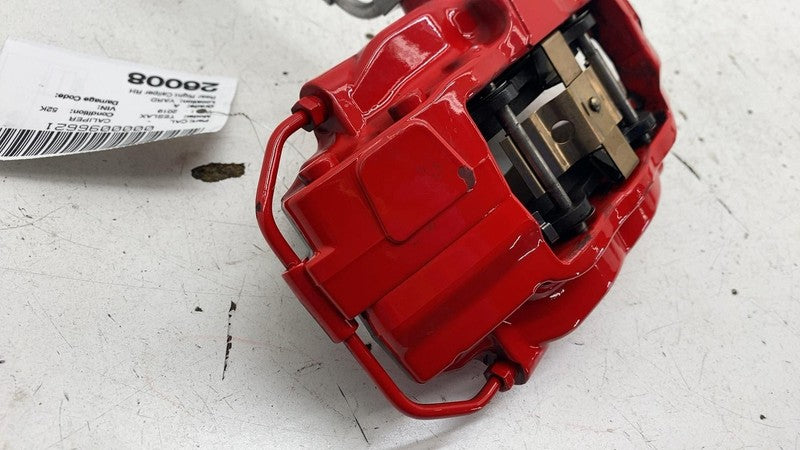 ⭕ 2016-2020 Tesla Model X Rear Caliper w/ Brake Hose Line Right Red 10