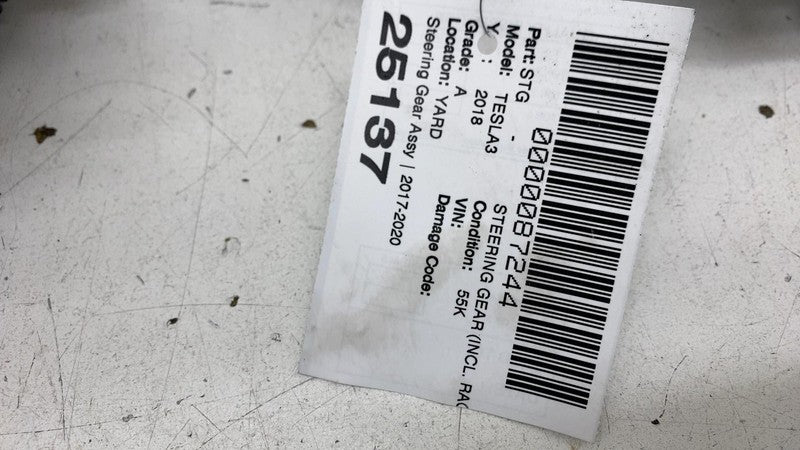 ⭕ 17-20 Tesla Model 3 Power Steering Gear Rack & Pinion w/ Tie Rod 104