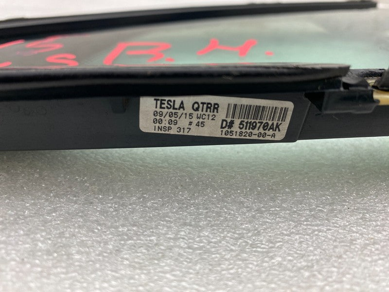 E6 43R-008010 ⭕ 12-15 Tesla Model S Rear Passenger Side Quarter Fixed Glass Right 1051820-00-A