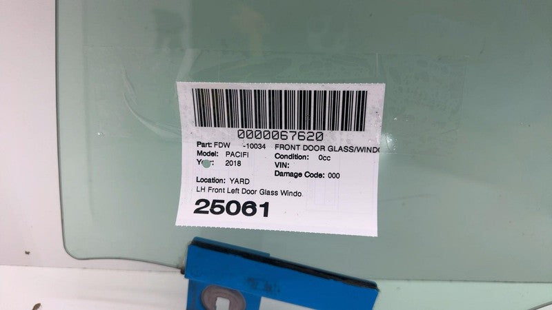⭕ 2017-2024 Chrysler Pacifica Front Driver Side Door Window Glass Left