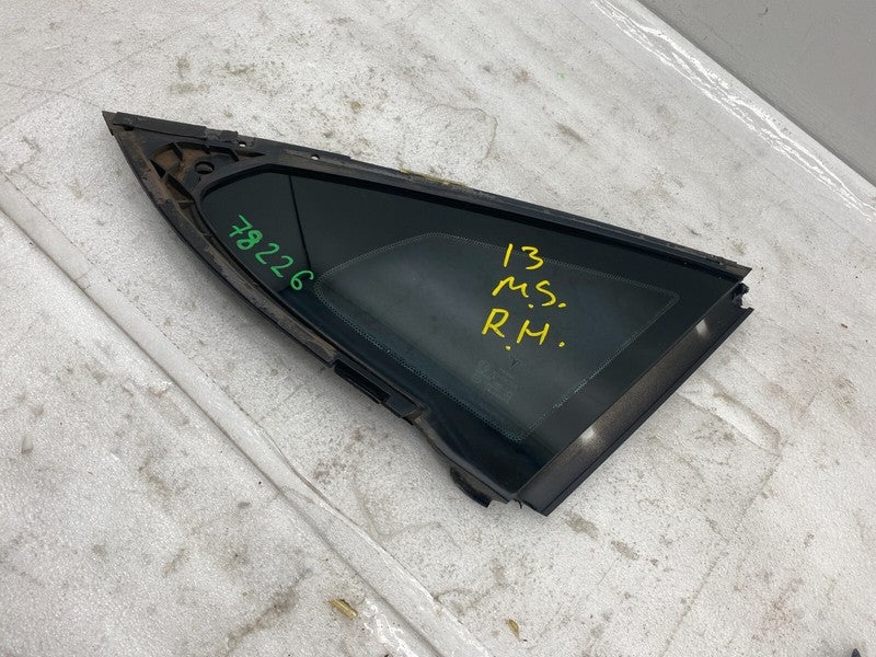 E6 43R-008010 ⭕ 2012-2015 Tesla Model S Rear Passenger Side Quarter Fixed Glass Right RH Assy