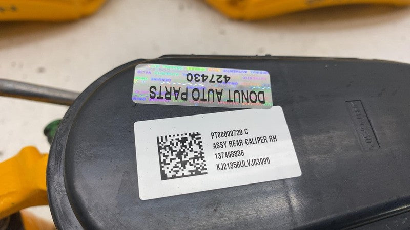 PT00000728 2022-2024 Rivian R1T R1S Adventure Set of 4 Front & Rear Brake Caliper Yellow