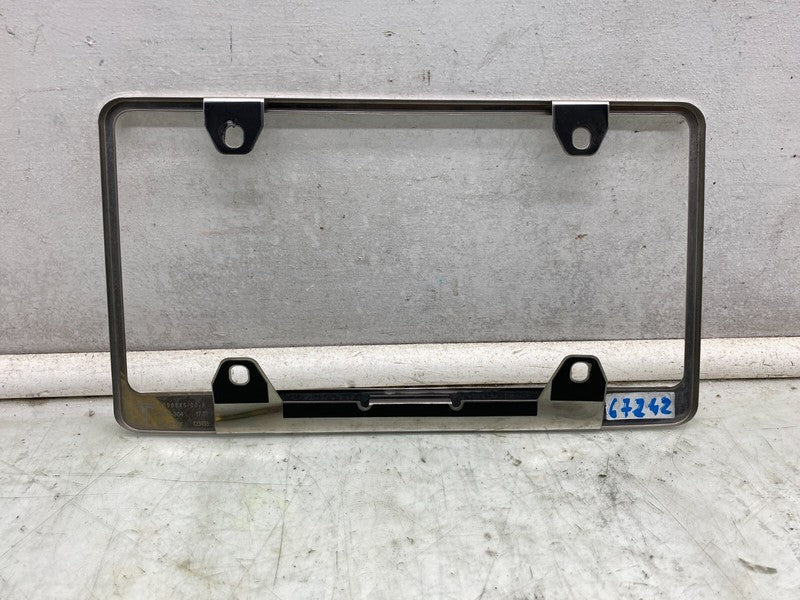 1096845-00-A ⭕ 2017-2023 Tesla Model 3 Rear Chrome License Plate Frame Assembly 1096845-00-A