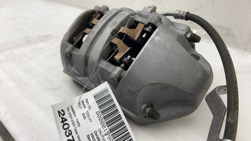 ⭕ 20-23 Model Y Front Passenger Caliper w/ Brake Hose Line Right RH 11