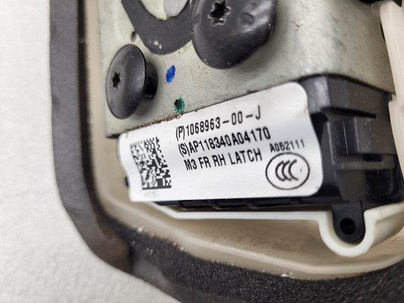 106896300J ⭕ 17-23 Model 3 M3 Front Right Door Lock Latch Actuator Mechanism 1068963-00-J