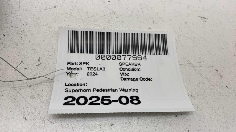 167111300B ⭕ 24-25 Tesla Model 3 M3 Pedestrian Warning Sound Audio Speaker 50W 1671113-00-B