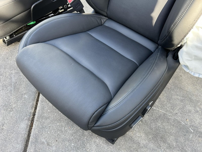 ⭕ 21-23 Tesla Model S Left & Right Front Bucket Seat + Rear 2nd Row Seat Black