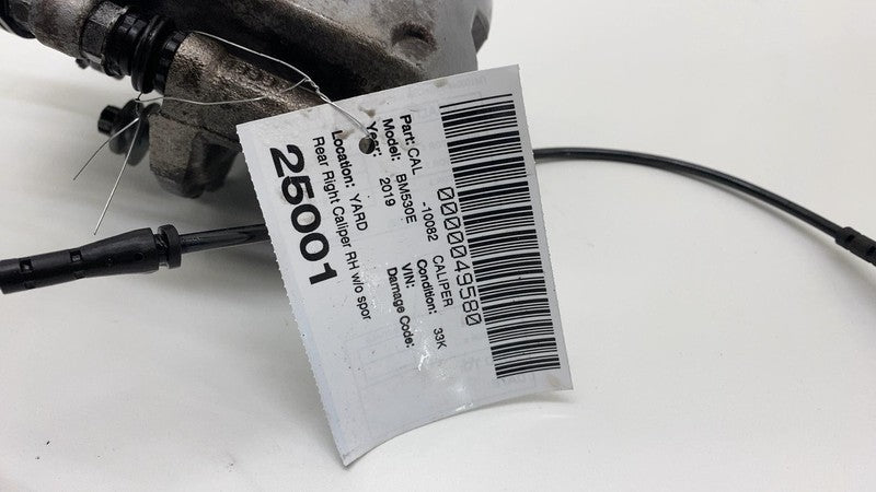 2017-2020 BMW 530e 530i G30 Rear Right Caliper + Brake Hose Line w/o S