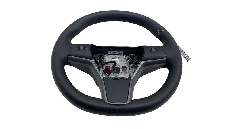 ⭕ 2020-2024 Tesla Model Y Steering Wheel Leather Black Heated OEM 1490