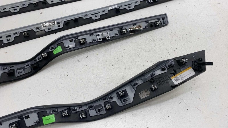 ⭕ 16-20 Model X Front & Rear Door Molding Trim Decor Left & Right Ash